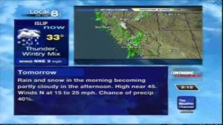 Local on the 8's: Thunder Snow/Sleet 3-23-11 9:18PM