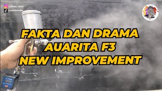 Spray Gun Auarita F3 New Improvement - F3 Modif Nozzle 0.8 dan 1.0 mm