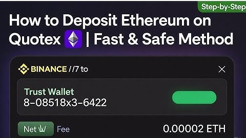 How to deposit Ethereum on Quotex / Quotex eth deposit 
