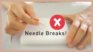 HOW TO Avoid breaking your felting needle? Needle Felting TIPS for Beginners!