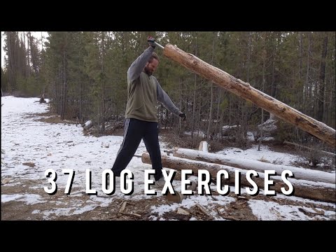 37 Log Exercises | Outdoor Fitness | No Equipment Workout | Lumberjack Workout