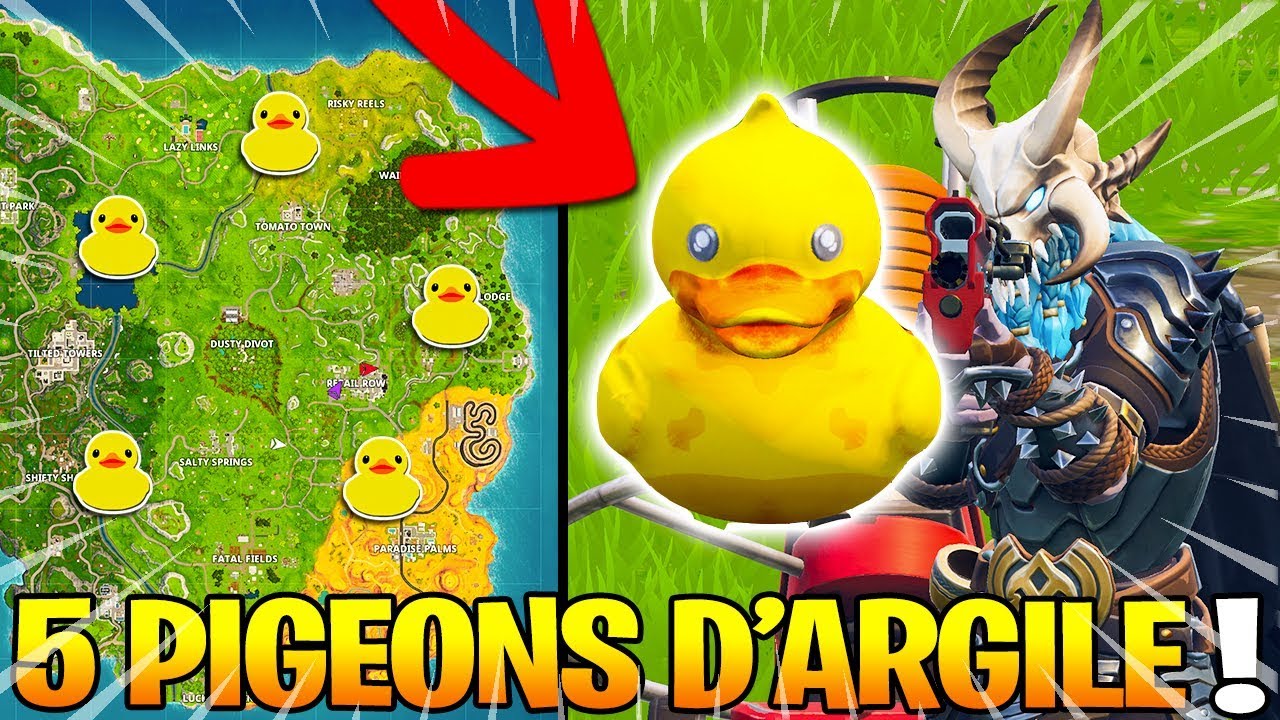 Trouver Les 5 Pigeons D Argiles Sur Fortnite Battle Royale Youtube - youtube premium