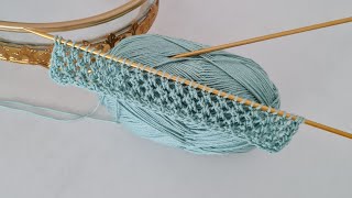 Yazlık kolay iki şiş örgü modeli anlatımı ✅️ Knitting Crochet.