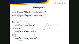 Aula 07 - Exemplos e Exercícios Condicional (if, else, elif, ifs aninhados) - Python - PC - TADS