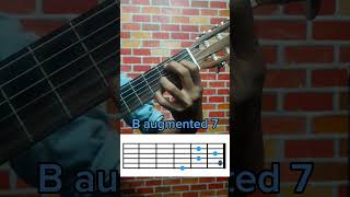B augmented 7 chord / B aug 7 / guitar chord