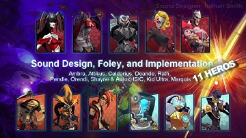 In Game Character Sound Design by Nathan Smith (BattleBorn)