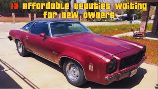 13 Craigslist Classic Car Discoveries Affordable Beauties Waiting for New Owners!