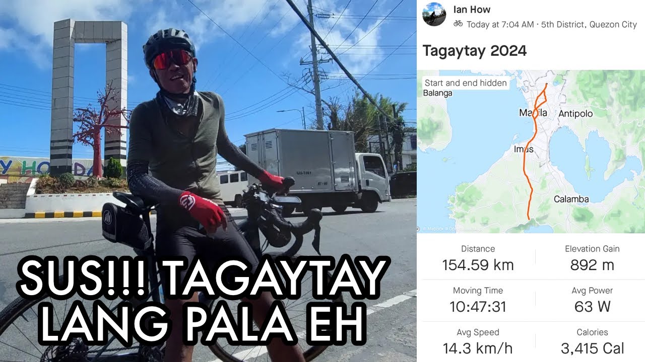 TAGAYTAY SA TANGHALI (150 KM RIDE)