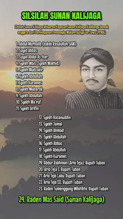 Silsilah Sunan Kalijaga