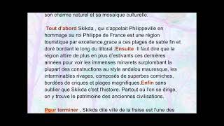 Texte descriptif à visée argumentative sur skikda,décrire une ville touristique #4am