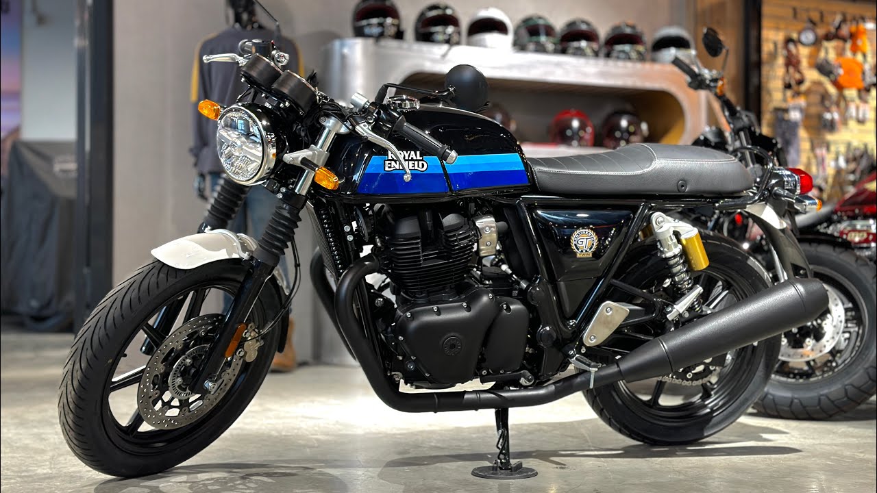 Royal Enfield Continental GT 650 Slipstream Blue (Black Alloy)