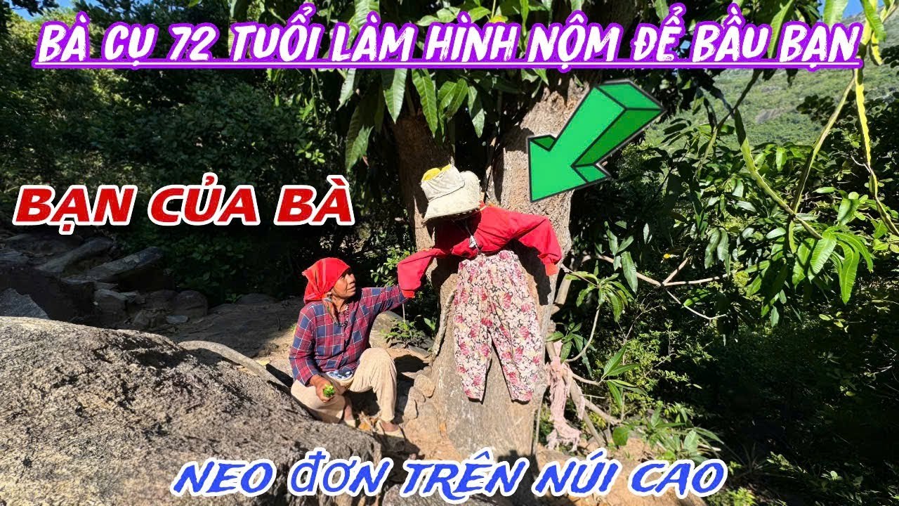 Điều gì khiến BÀ CỤ 72 tuổi sống trên núi, tạo ra HÌNH NỘM làm người bạn TÂM GIAO../507
