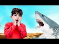 The Shark Ate us in Sharkbite Roblox with Jason