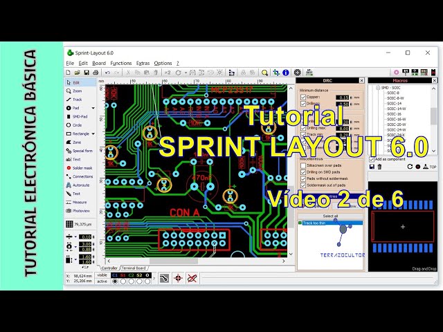 Tutorial Electronica Basica. Parte 32. EDA Sprint Layout 6.0.