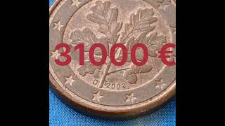1 Euro Cent Germany 🇩🇪 210,000 €
