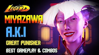 SF6🔥 Miyazawa (A.K.I) Is A Great Punisher !🔥 Best Ranked Match 🔥SF6 DLC High Level Replays🔥