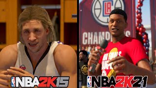 Evolution of What Happens When You Win the Championship in My Career (NBA 2K12 - NBA 2K21)