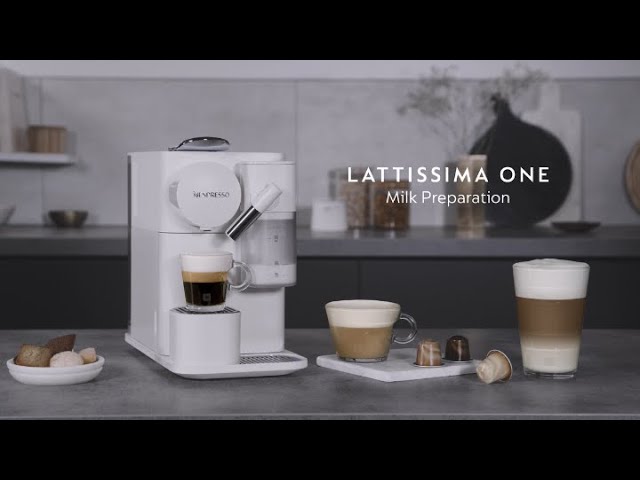 Machine à Café DeLonghi Capsule, Expresso et Cappuccino, Nespresso  Lattissima One 