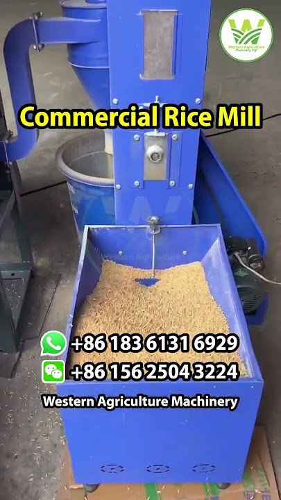 Commercial Rice Mill 450-600kg/ hour | Western Agriculture Machinery | Zhengzhou, China #ricemill