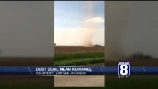 Dust Devil Sweeps through Kewanee