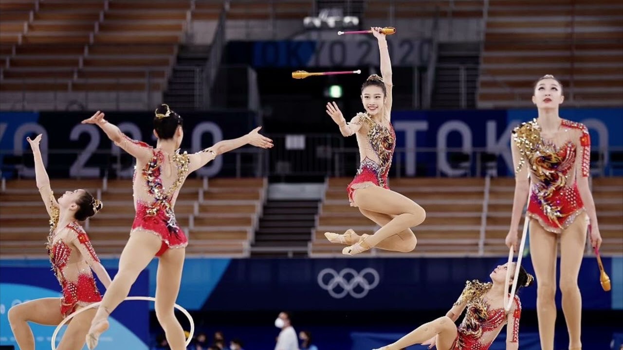 China 3 Hoops 4 Clubs 2021 Music (Exact Cut) - Rhythmic Gymnastics 