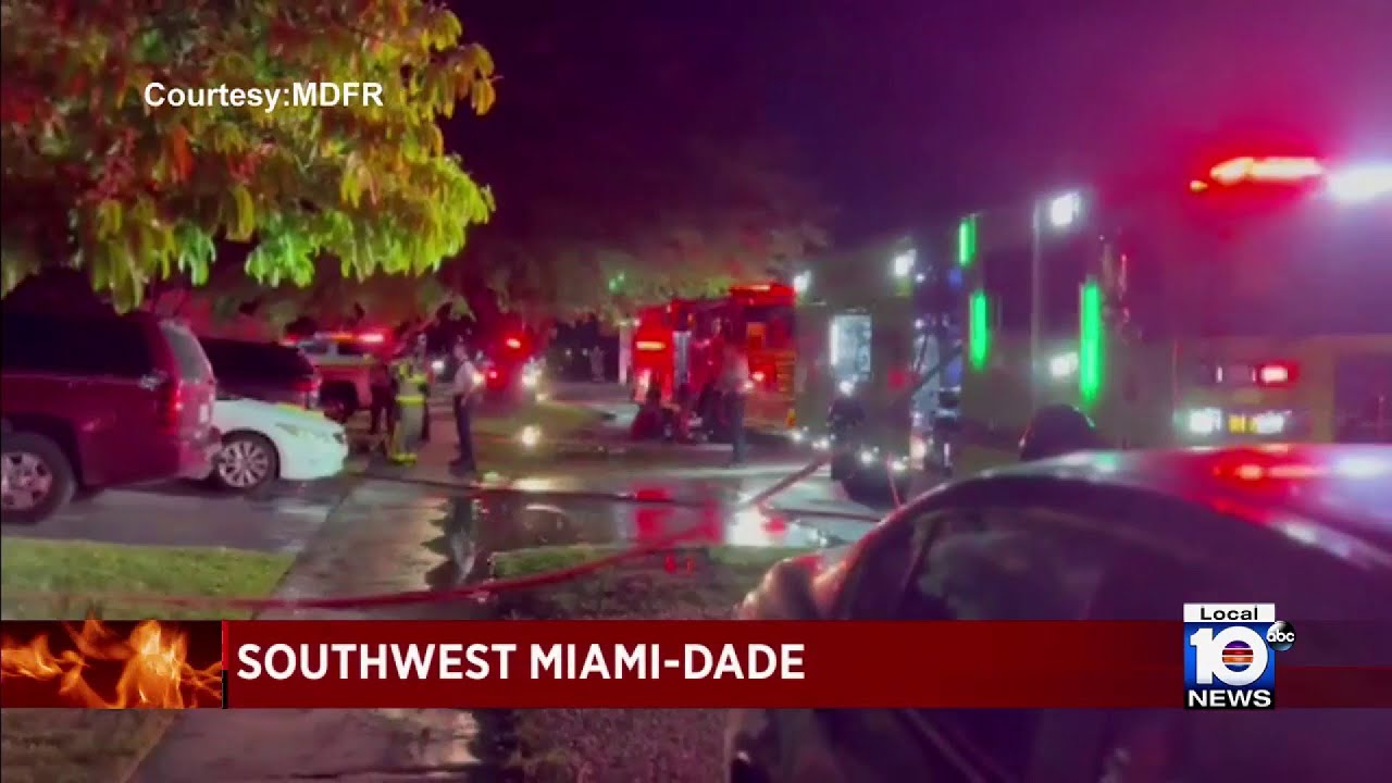 Fatal house fire under investigation in southwest Miami-Dade - YouTube