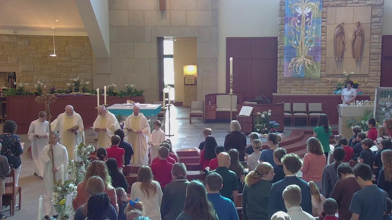 School Mass April 13, 2023 (Mrs. King Retirement celebration) YouTube