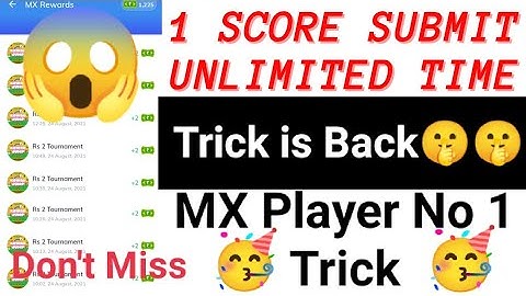 MX player mein ek he score  ko unlimited time submit Karen | MX player all game hack trick |MX trick