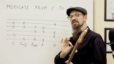 C Major to D Major Simple Key Change - One Minute Modulation [Music TheoryFor Guitar]