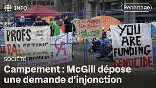 Campement propalestinien : l'Université McGill se tourne vers les tribunaux