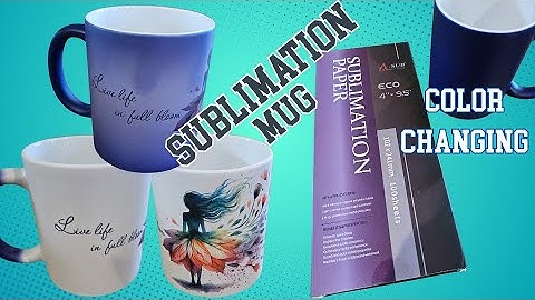 How to Make a Color Changing Mug with Sublimation