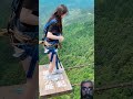 Bungee Jumping With Rope In Beautiful Place, :$ Asmr Bungee Jumping #shorts