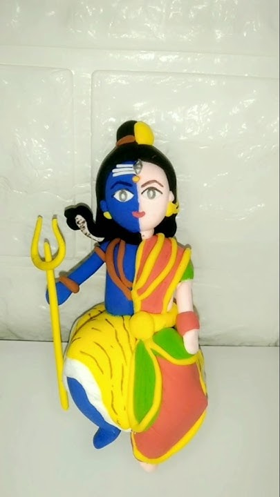How to make shiv ji and parvati ji with clay / shiv parvati kaise ...