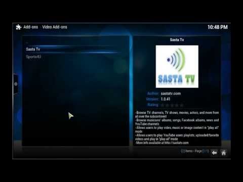 Askvp -  How to install Sasta TV plugin on XBMC