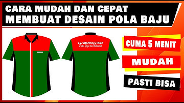 CARA MUDAH DESAIN BAJU DI COREL DRAW - desain baju dengan corel draw - tutorial desain baju