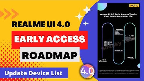 Realme UI 4.0 Official Roadmap | Realme UI 4.0 Android 13 eligible official Device List