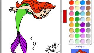 Beauty Mermaid coloring screenshot 2