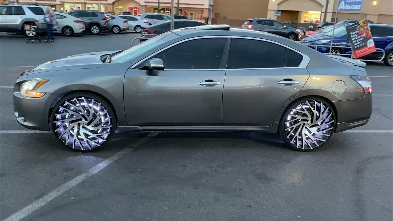 2014 Nissan Maxima on 24s - YouTube