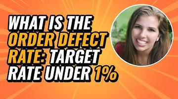 What is the Order Defect Rate: Target Rate Under 1%