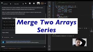 Merge Two Arrays PT 2