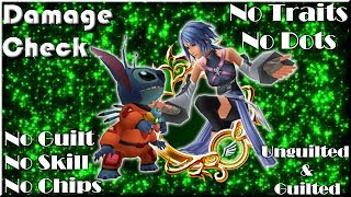 Kingdom Hearts Union X (Cross) | Damage Check | Aqua & Stitch Medal @keyblader007