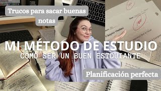 TÉCNICAS DE ESTUDIO PARA SACAR BUENAS NOTAS ~ Tips de estudio, planificación, organización.