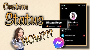 How to set Custom Status on messenger | Updated | messenger 2022 | Easy tutorial #messenger