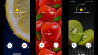 Samsung Galaxy S23 Lemon Apple Kiwi Incoming Call