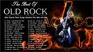 60s 70s 80s Old Rock Songs Ever | AC/DC, Aerosmith, Bon Jovi, The Who, Pink Floyd...