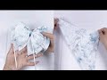Only 3 Steps! Simple Fabric Magic to Make the Cutest Hair Bow Ever | No Sew Hack  🎀🤫