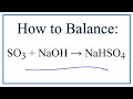 Balancing Chemical Equations Concepts