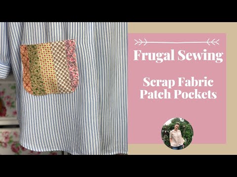How to use up Fabric Scraps to Sew Patches for your Jeans (or