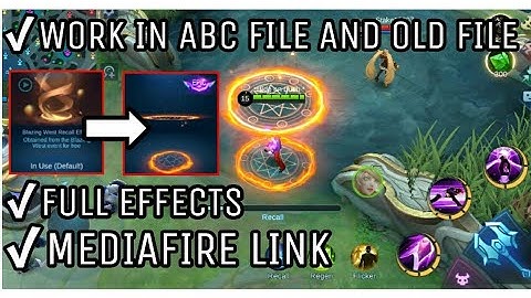 BLAZING WEST RECALL TO FIRECROWN RECALL FULL EFFECTS (ABC AND OLD FILE) |Mobile Legends|Rymor Gaming