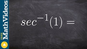 Learn how to evaluate inverse secant with the unit circle